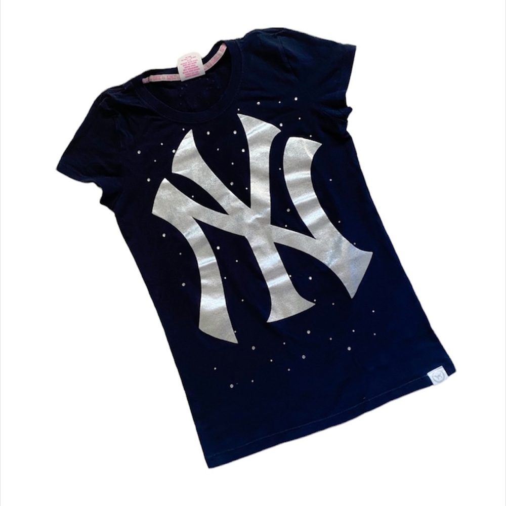 PINK NY Yankees short sleeve tee